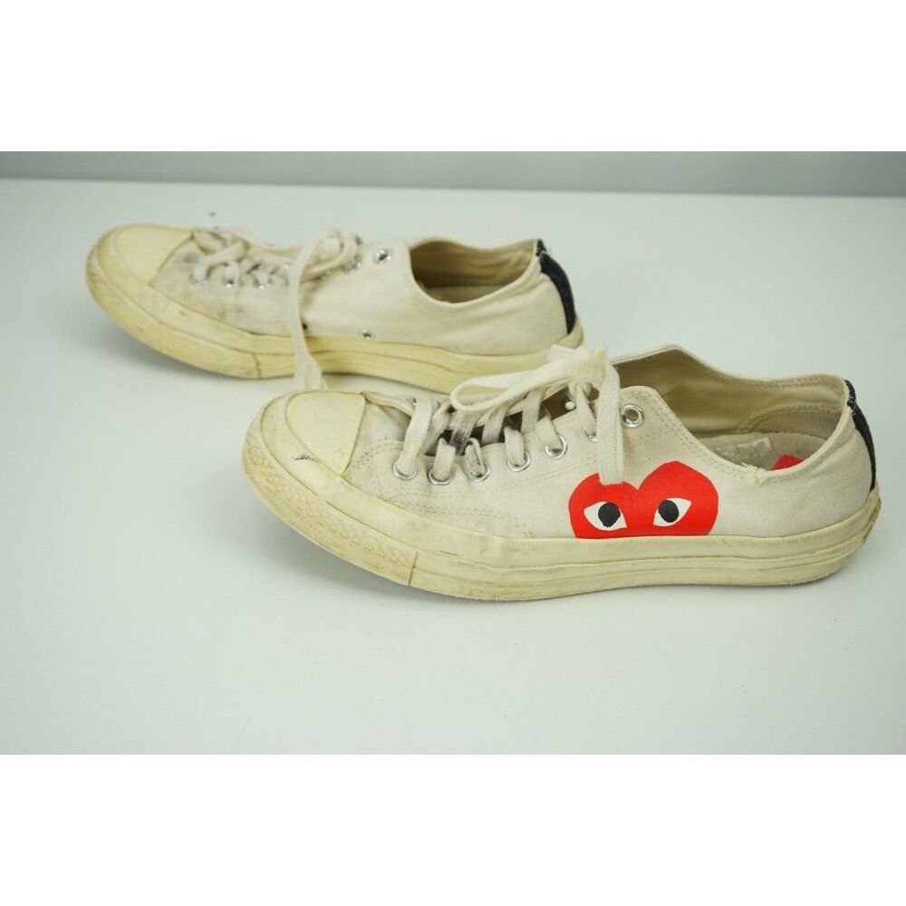 Converse Comme des Garcons Play Low Canvas Shoes Size 10 Men's - Picture 5 of 9